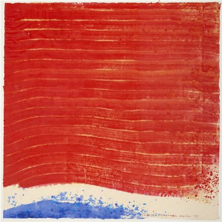 Chin Hsiao "Passaggio alla grande soglia" 1979
tempera su carta
cm 64x63
Firmato