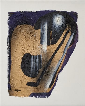 Ladislas Kijno "Senza titolo" 
tecnica mista su tela
cm 46x38
Firmato in basso a