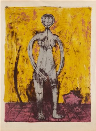 Rufino Tamayo "Mujer" 
litografia a colori
cm 76,5x56,5
Firmata in basso a destr