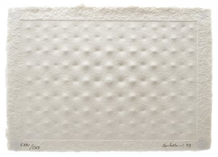 Enrico Castellani "Senza titolo" 1979
calcografia
cm 15,5x21,5
Firmata, datata 7