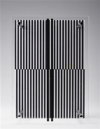 Jesus Rafael Soto "Permutation" 1955-78
multiplo in plexiglass serigrafato e ott