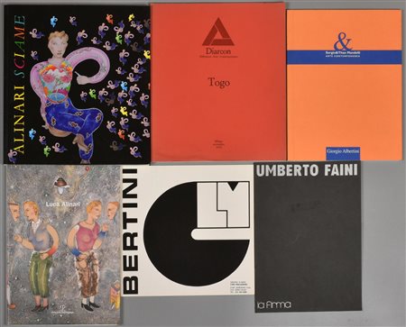 LOTTO COMPOSTO DA 6 LIBRI/FASCICOLI: UMBERTO FAINI 23x16 cm BERTINI 20x20 cm...