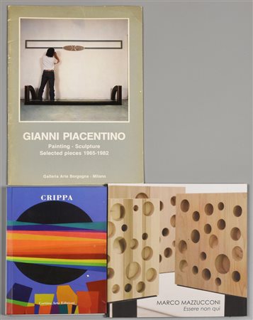 LOTTO COMPOSTO DA 3 VOLUMI: GIANNI PIACENTINO painting sculpture selected...