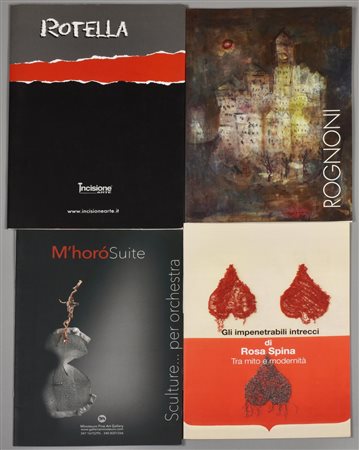 LOTTO COMPOSTO DA 4 FASCICOLI: ROGNONI, 29,6x20,9 cm ROTELLA, 31x22 cm GLI...