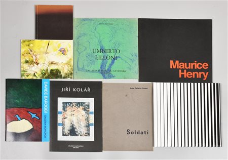 LOTTO COMPOSTO DA 8 LIBRI/FASCICOLI: UMBERTO LILLONI mostra antologica agosto...