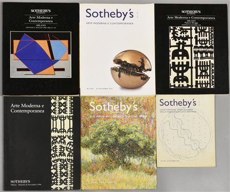 LOTTO COMPOSTO DA 6 CATALOGHI D'ASTA DI ARTE MODERNA E CONTEMPORANEA DI...