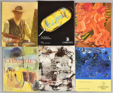 LOTTO COMPOSTO DA 6 CATALOGHI D'ASTE DI CHRISTIE'S DI ARTE MODERNA E...