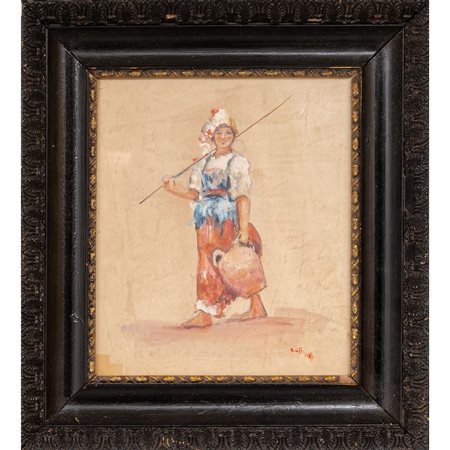 PITTORE DEI PRIMI DEL '900, Acquarello su carta