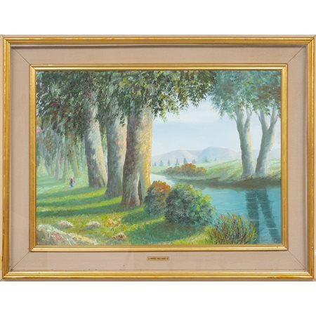 PIETRO VACCARO, Olio su cartoncino