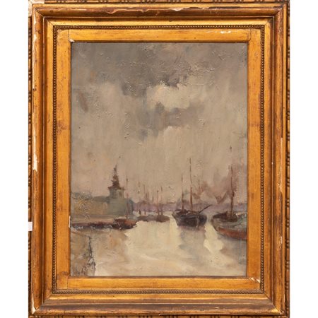 PITTORE DEI PRIMI DEL '900, Olio su tavola