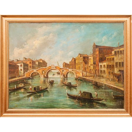 PITTORE DEI PRIMI DEL '900, Olio su tela