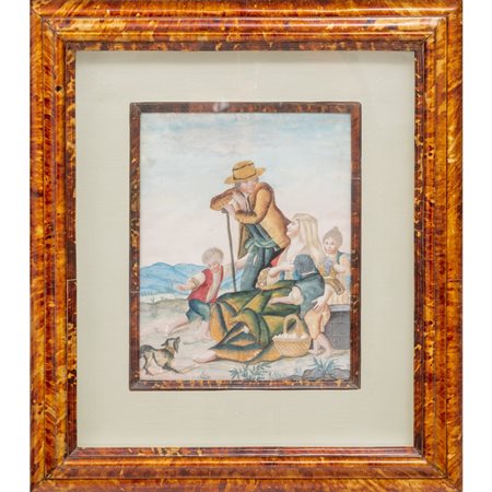 MANIFATTURA SICILIANA DEL XIX SECOLO, Cornice