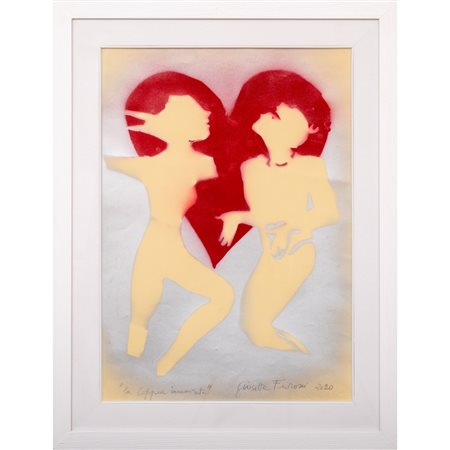 GIOSETTA FIORONI, Tecnica mista su carta