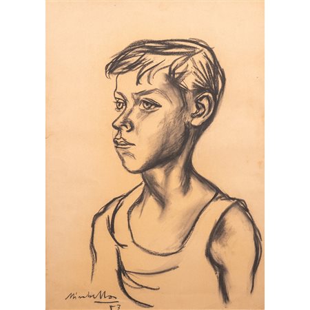 SARO MIRABELLA, Carboncino su cartoncino