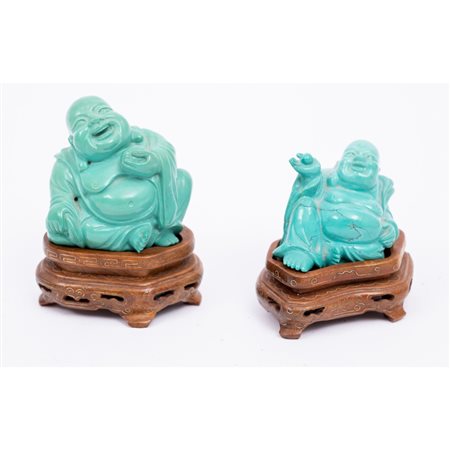 DUE SCULTURINE in turchese