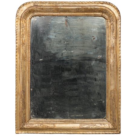 SPECCHIERA in legno dorato ad argento a mecca