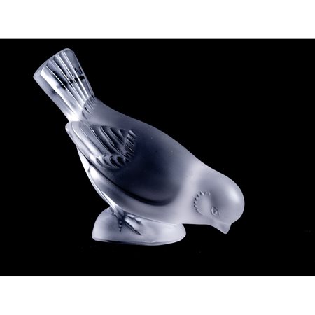 SCULTURA in cristallo Lalique  volatile “Colomba”