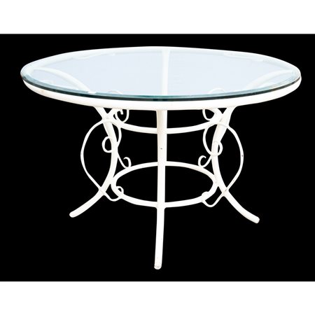 TAVOLO e sei poltroncine in ferro laccato