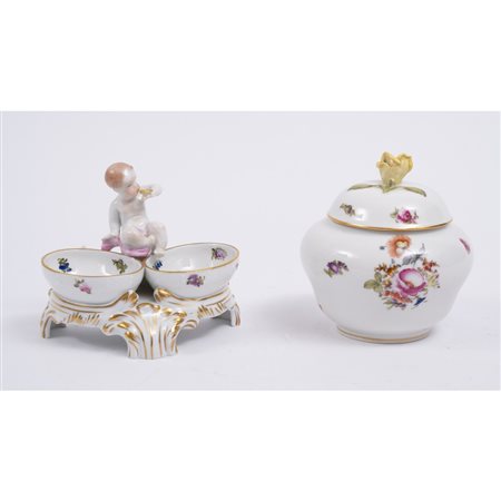 SALIERA E ZUCCHERIERA in porcellana Herend