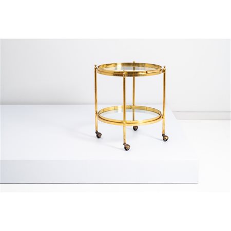 CARRELLO IN OTTONE DORATO