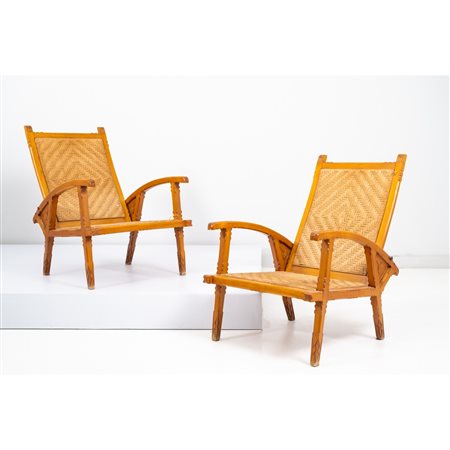 ERNESTO BASILE, Coppia di poltrone