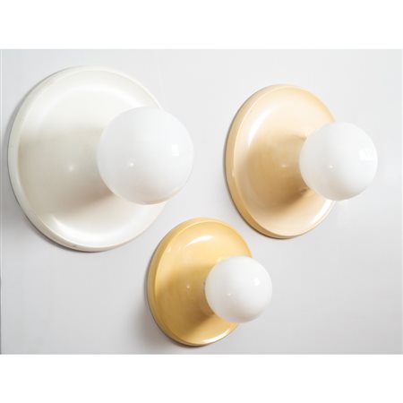 ACHILLE E PIER GIACOMO CASTIGLIONI, Tre lampade da soffitto