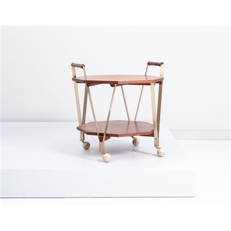 ICO PARISI, Carrello da servizio in legno e metallo