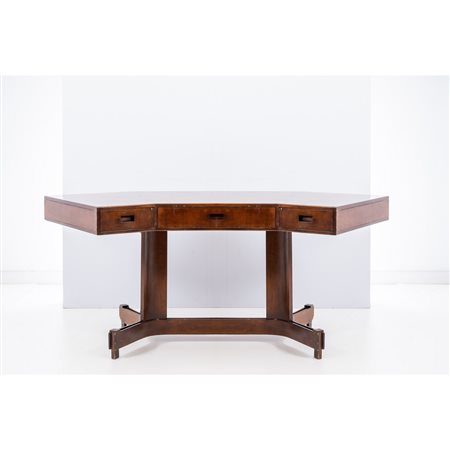 GIANFRANCO FRATTINI (Attr.le), Scrivania in legno