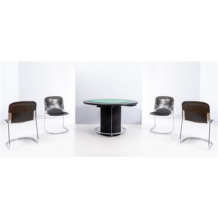 ZANOTTA (Attr.le), Tavolo da gioco e quattro sedie