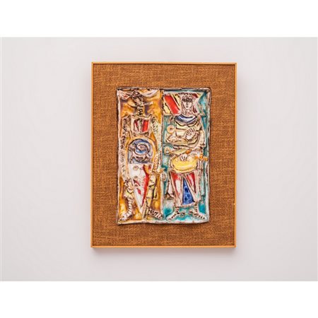 GIOVANNI DE SIMONE, Placca in terracotta