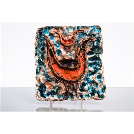 PRODUZIONE ITALIANA 1950 ca. Formella in terracotta