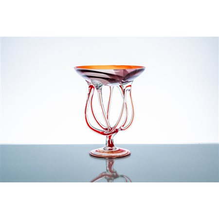 MAESTRI MURANESI, Alzata in vetro