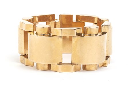 Bracciale in oro modello "Tank" - Austria, anni '30-'40