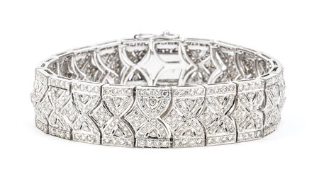 Bracciale a nastro in oro e diamanti