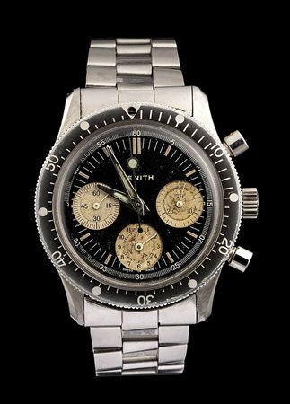 ZENITH SUB SEA DIVER - orologio polso acciaio, fine anni '60