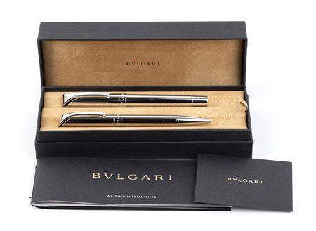 BULGARI: due penne a sfera in argento