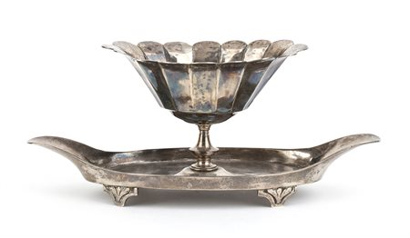 Salsiera tedesca in argento - XIX secolo