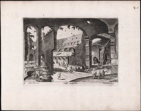 HENDRICK VAN CLIVEN (1524 - 1589): Colisei prospectus