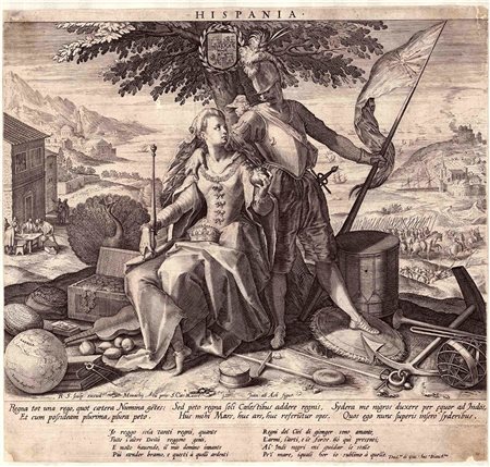 RAPHAEL SADELER I (1561-1628), DA HANS VON AACHEN (1552–1616): Hispania