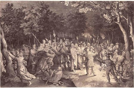 NICOLAAS DE BRUYN (1571-1623): Cristo arrestato nell’Orto degli ulivi