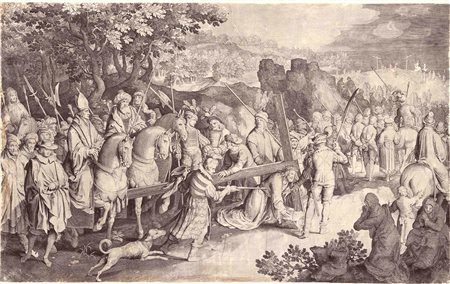 NICOLAAS DE BRUYN (1571-1623): Cristo Portacroce