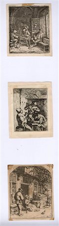 ADRIAEN VAN OSTADE (1610-1685): Tre incisoni 