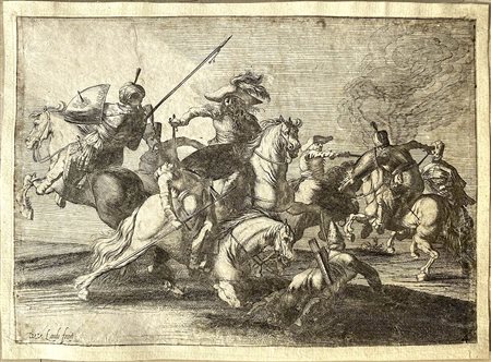 WILLEM VAN LANDE (1610 CA. – POST 1650): SCENA DI BATTAGLIA TRA CRISTIANI