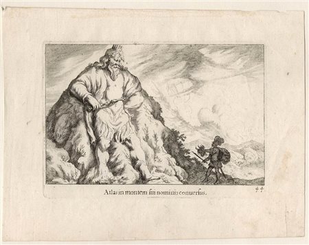 MELCHIOR KÜSEL (1626-1683): Atlas in montem fui nominis conversus, 1681