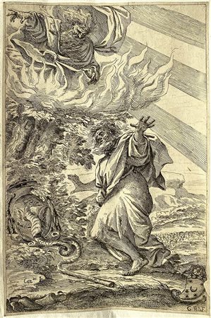 GIUSEPPE MARIA ROLI (1645/1652 - 1727), DA DOMENICO MARIA CANUTI (1626 - 1684): MOSÈ E IL ROVETO ARDENTE