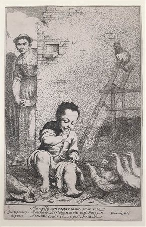 GIUSEPPE MARIA CRESPI DETTO LO SPAGNOLETTO (BOLOGNA 1665-1747): Marcolea trova Bertoldino in atto di covare al posto della chioccia, 1705 ca. 