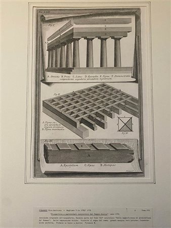 GIOVANNI BATTISTA PIRANESI (1720-1778): Lotto di quattro tavole