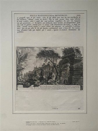 GIOVANNI BATTISTA PIRANESI (1720-1778): Lotto di quattro tavole