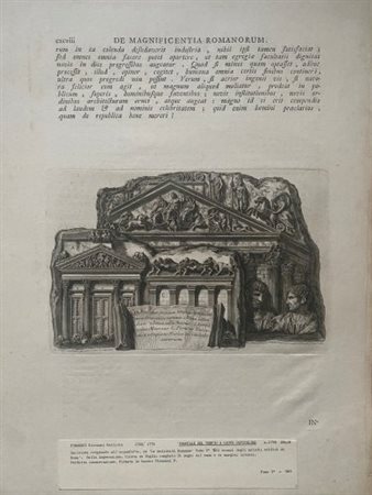 GIOVANNI BATTISTA PIRANESI (1720-1778): Lotto di quattro tavole