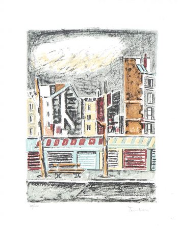 ORFEO TAMBURI (JESI, 1910 - PARIGI, 1994): Scorcio di strada